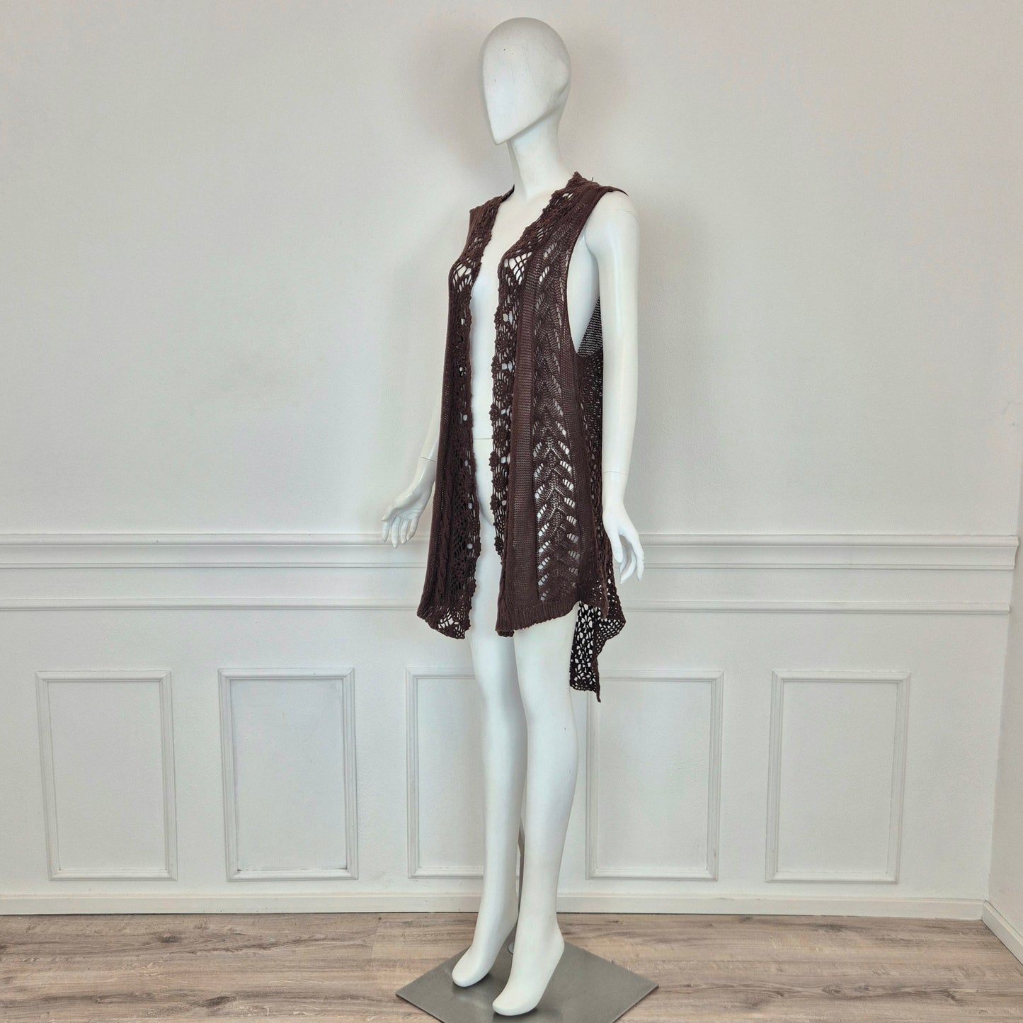 Twin set Simona Barbieri | Gilet cotone crochet