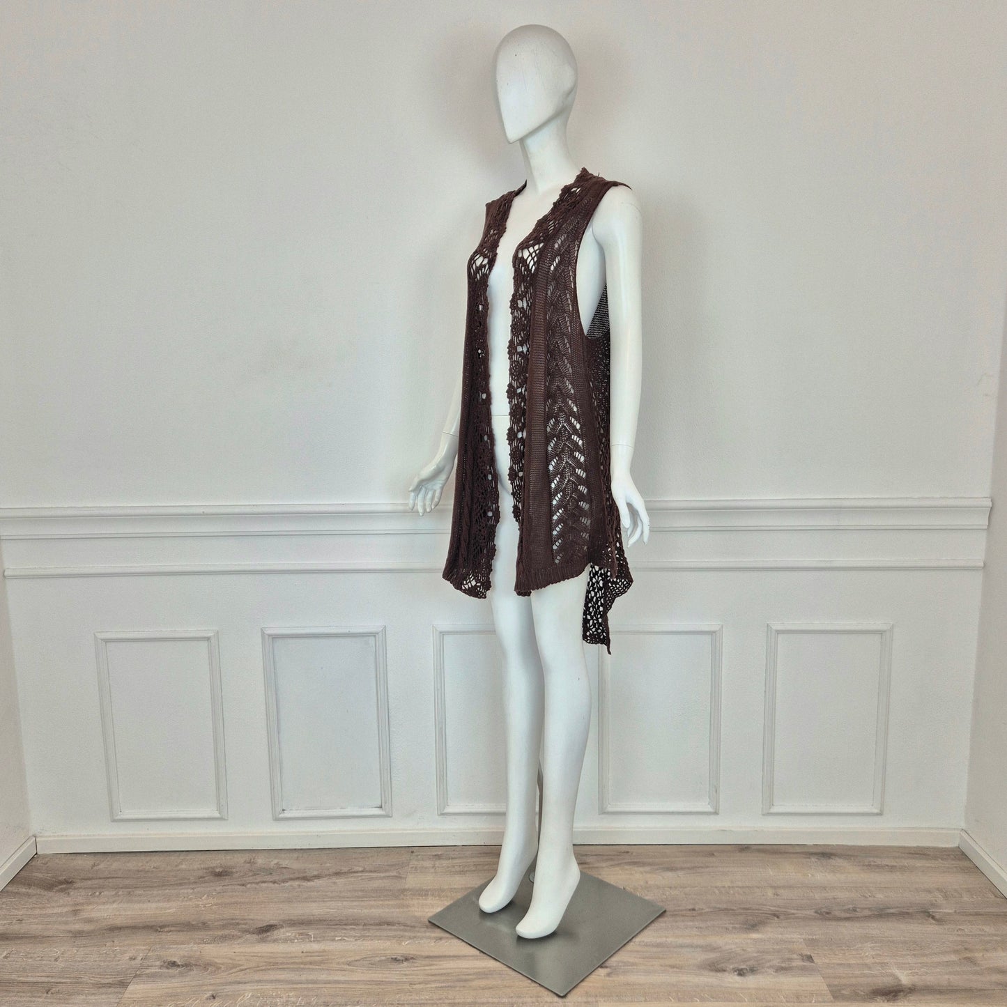 Twin set Simona Barbieri | Gilet cotone crochet
