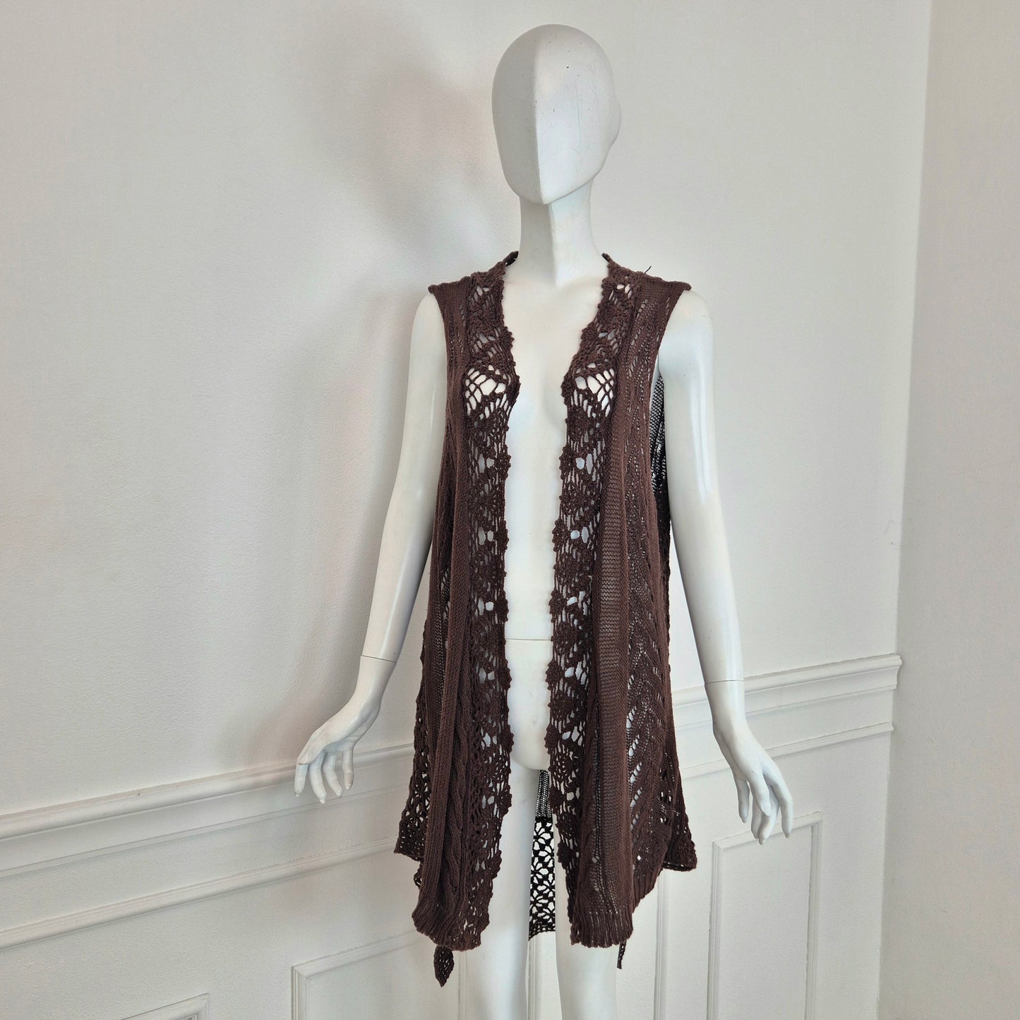 Twin set Simona Barbieri | Gilet cotone crochet