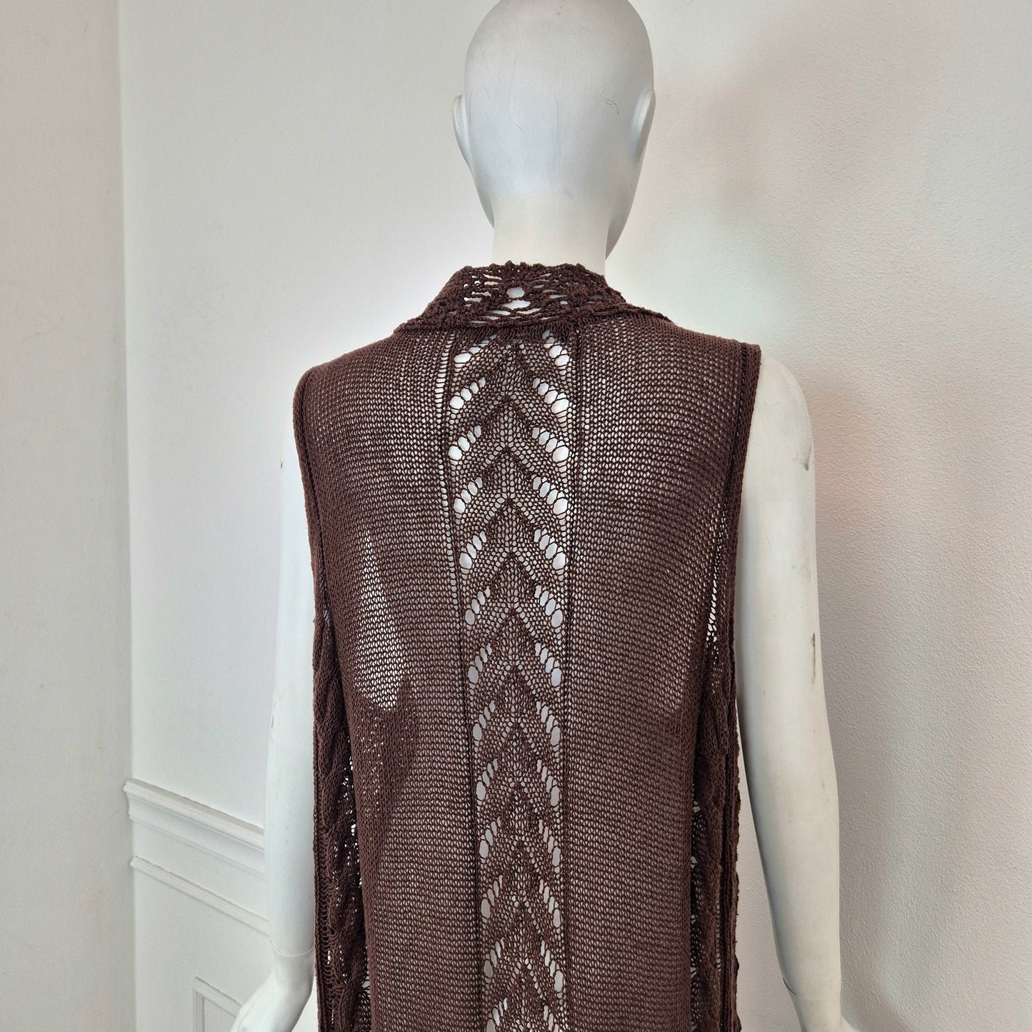 Twin set Simona Barbieri | Gilet cotone crochet