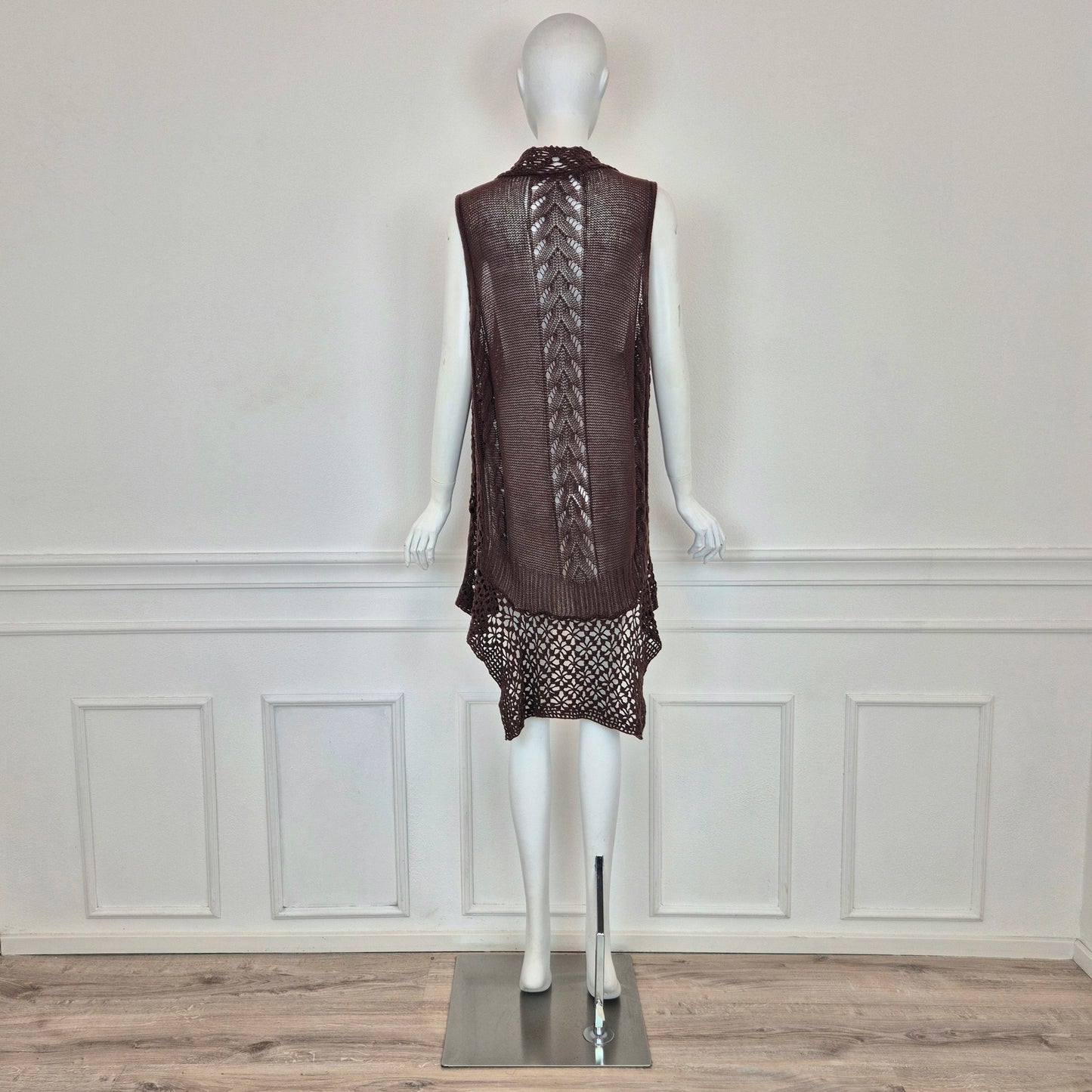 Twin set Simona Barbieri | Gilet cotone crochet