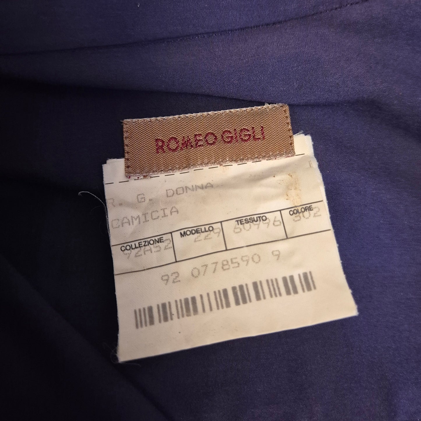 Romeo Gigli | Camicia doppio colletto 1992