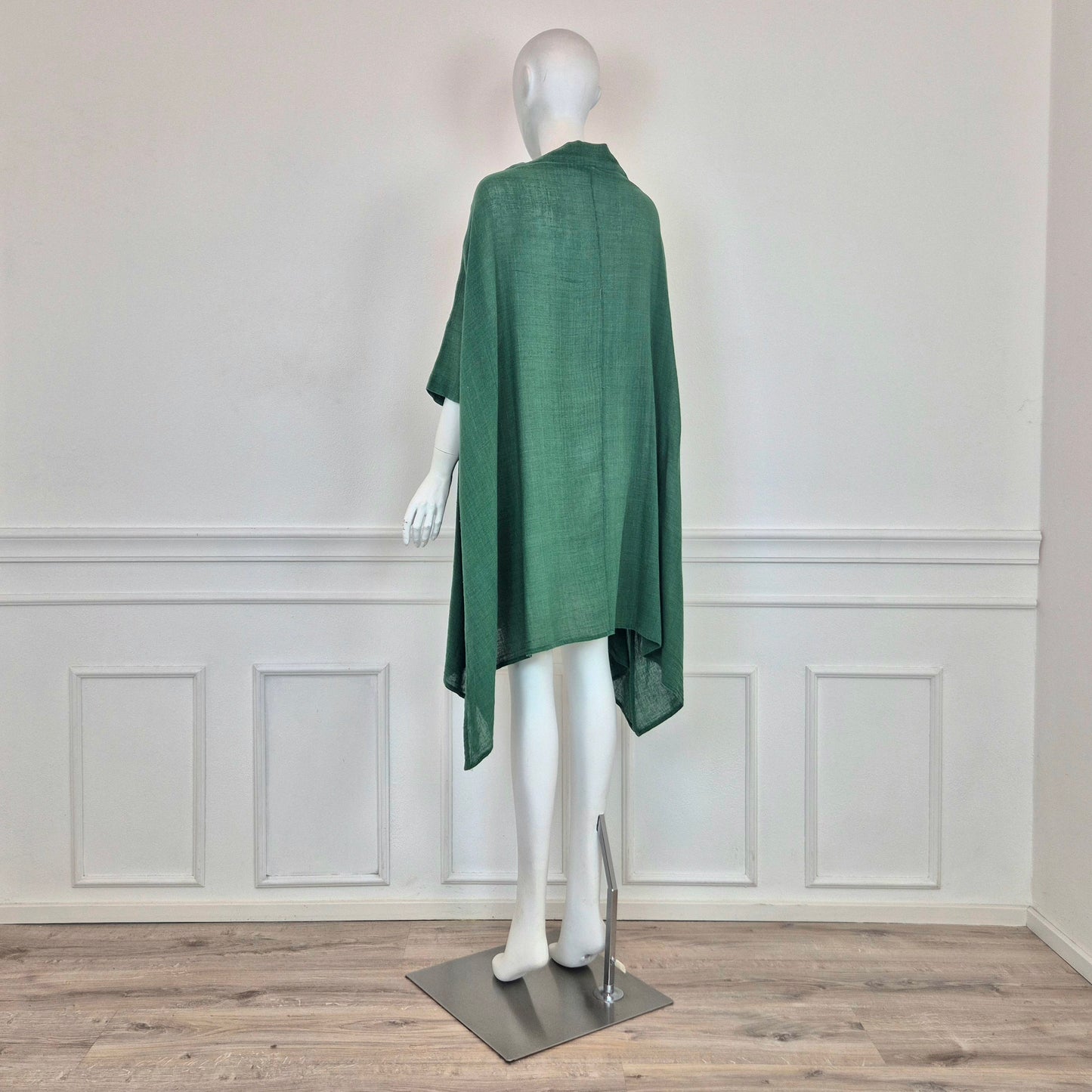 Romeo Gigli | Abito verde oversize cotone garzato
