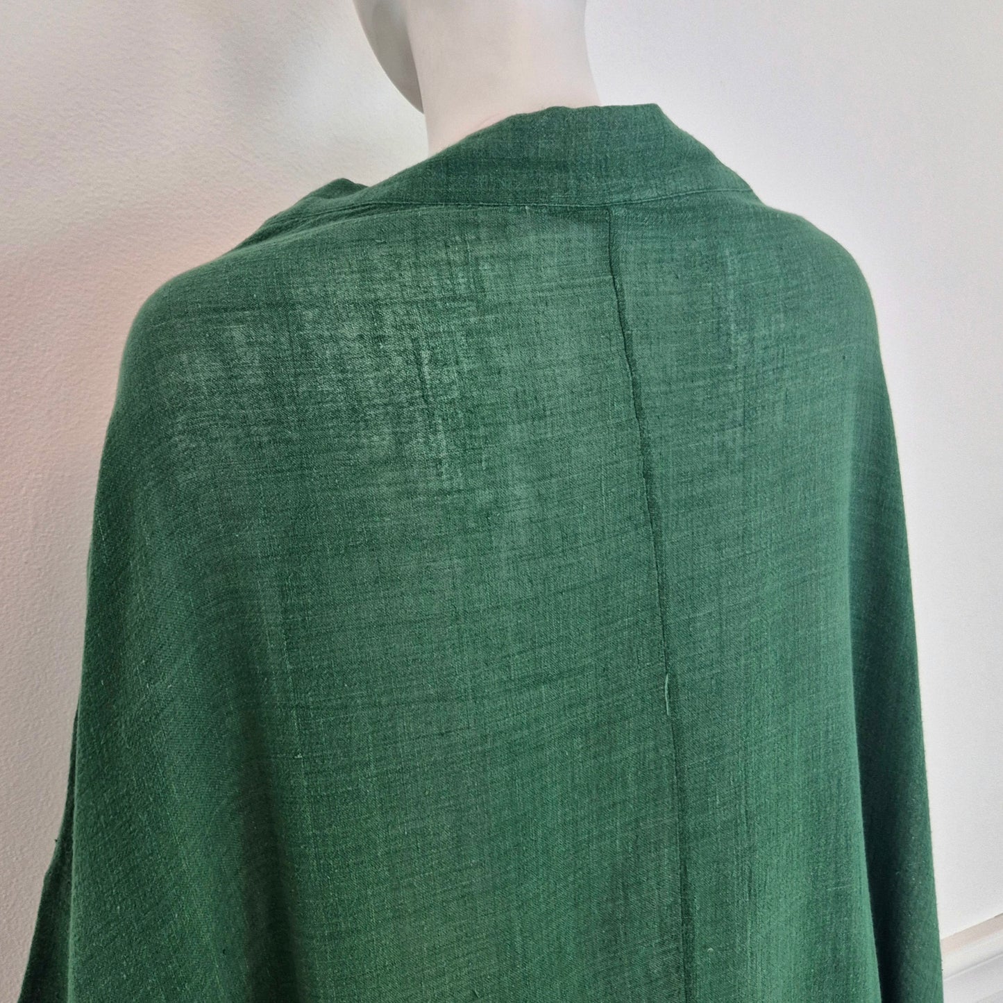 Romeo Gigli | Abito verde oversize cotone garzato