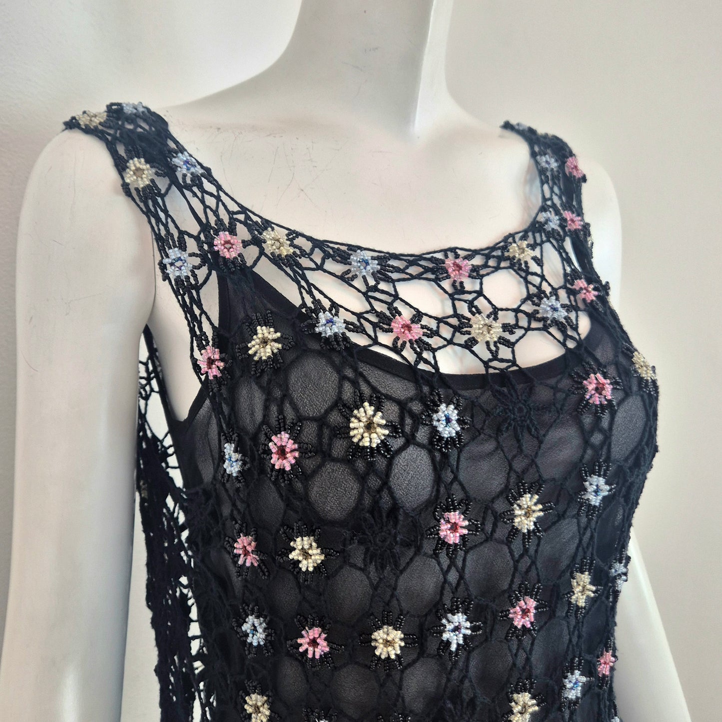 Moschino | Top crochet perline