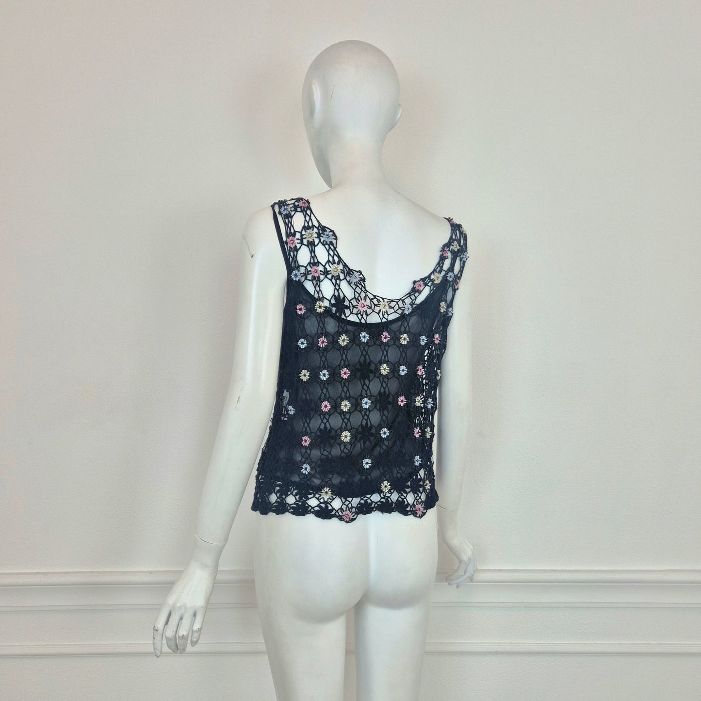 Moschino | Top crochet perline