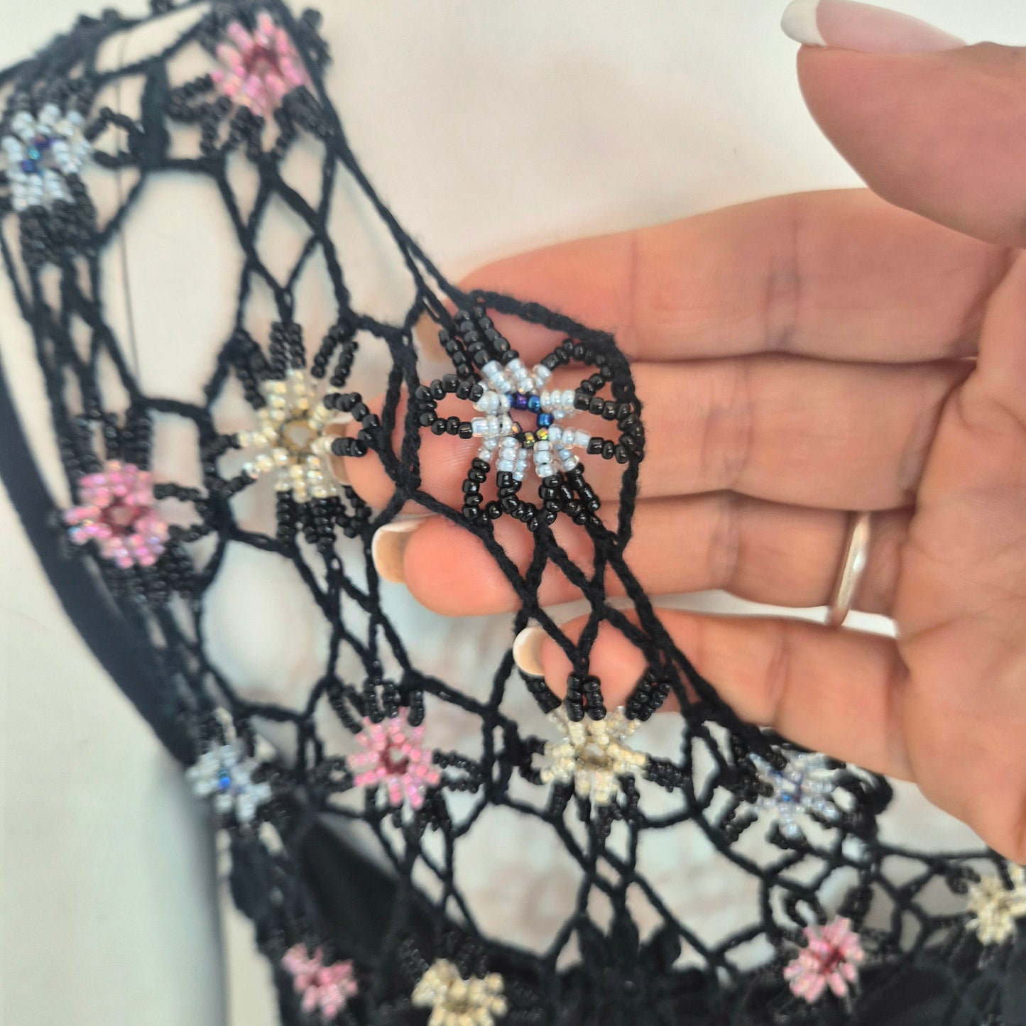 Moschino | Top crochet perline