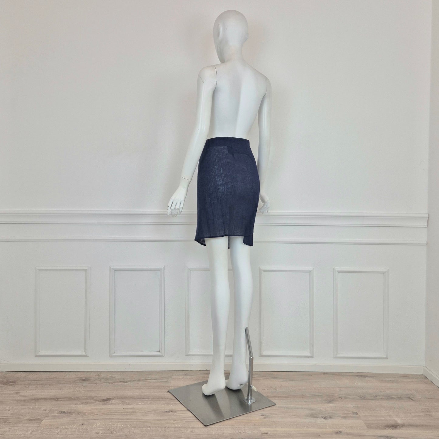 Romeo Gigli | Gonna blu bottoncini 1995