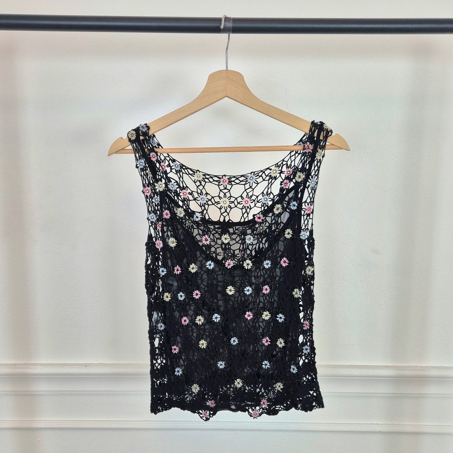 Moschino | Top crochet perline