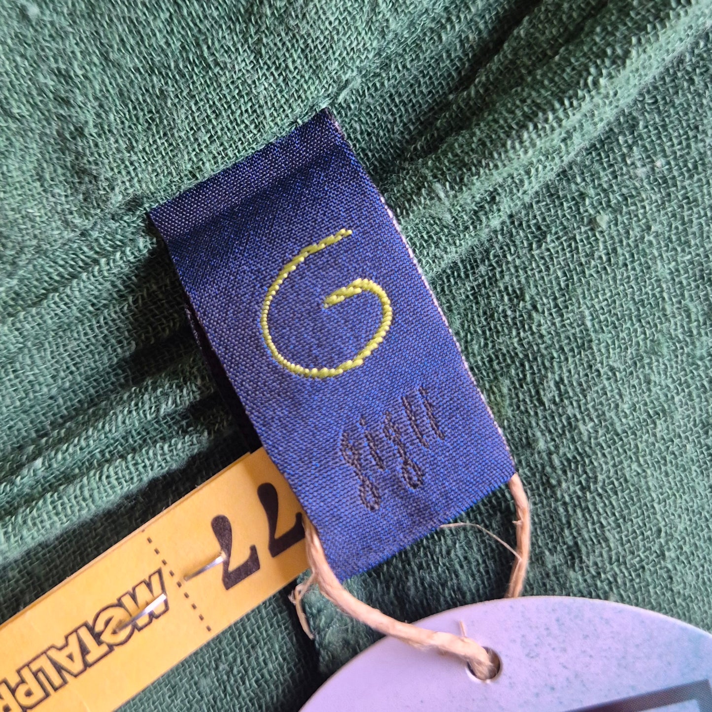 Romeo Gigli | Abito verde oversize cotone garzato