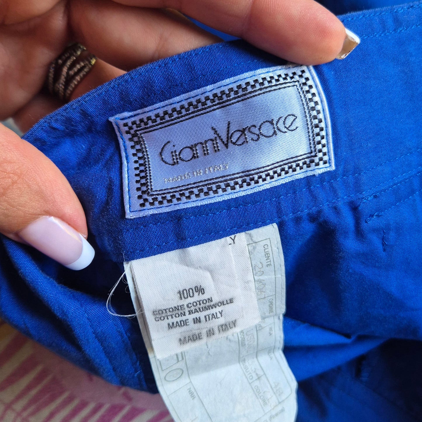 Gianni Versace | Bermuda cotone blu