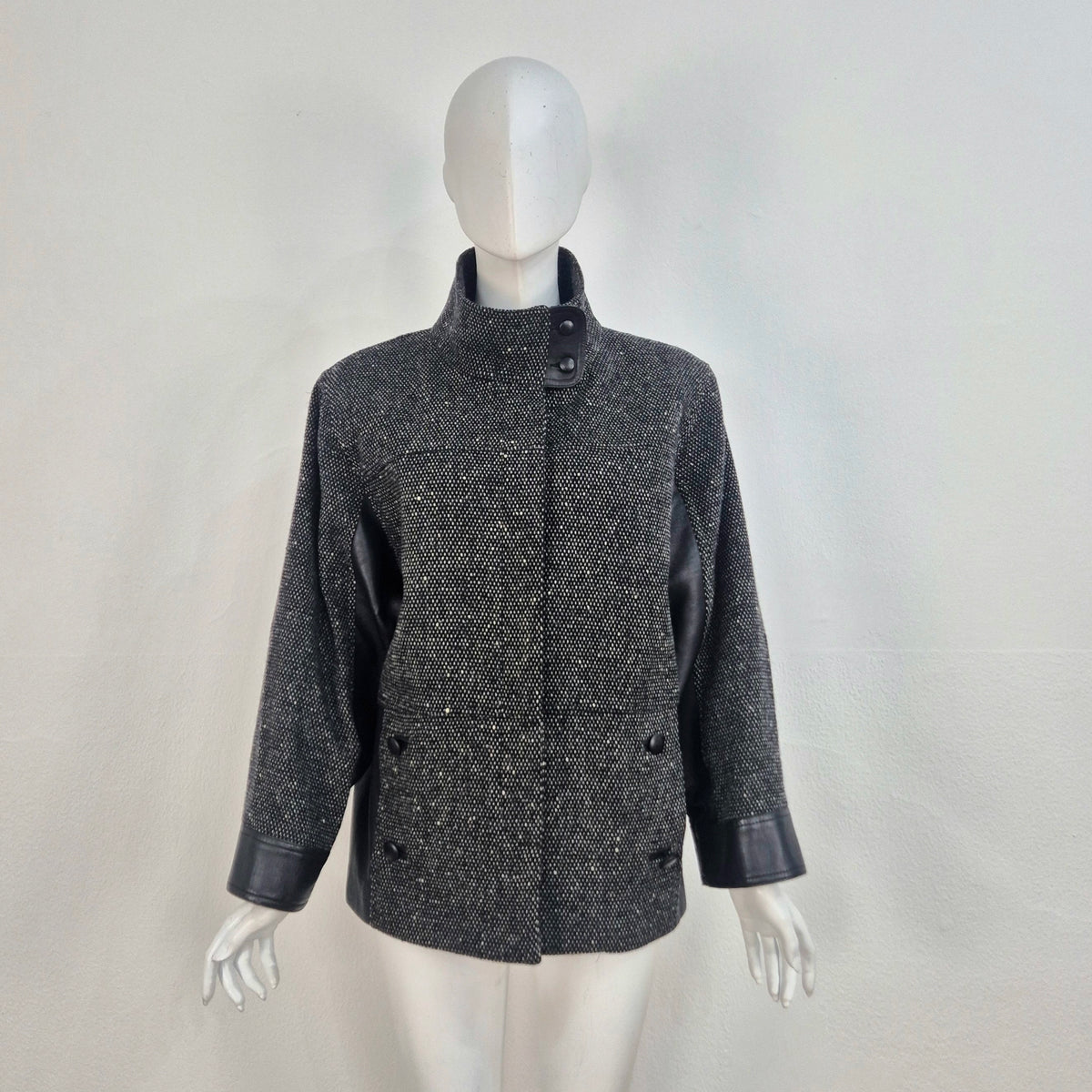 Alberta Ferretti | Giacca in lana e pelle