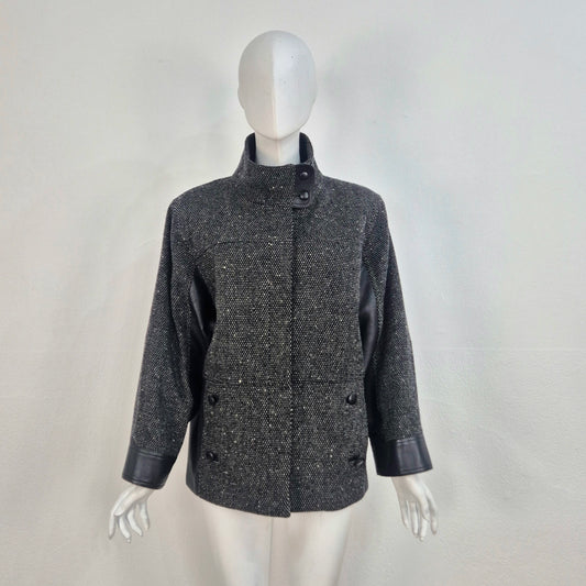 Alberta Ferretti | Giacca in lana e pelle