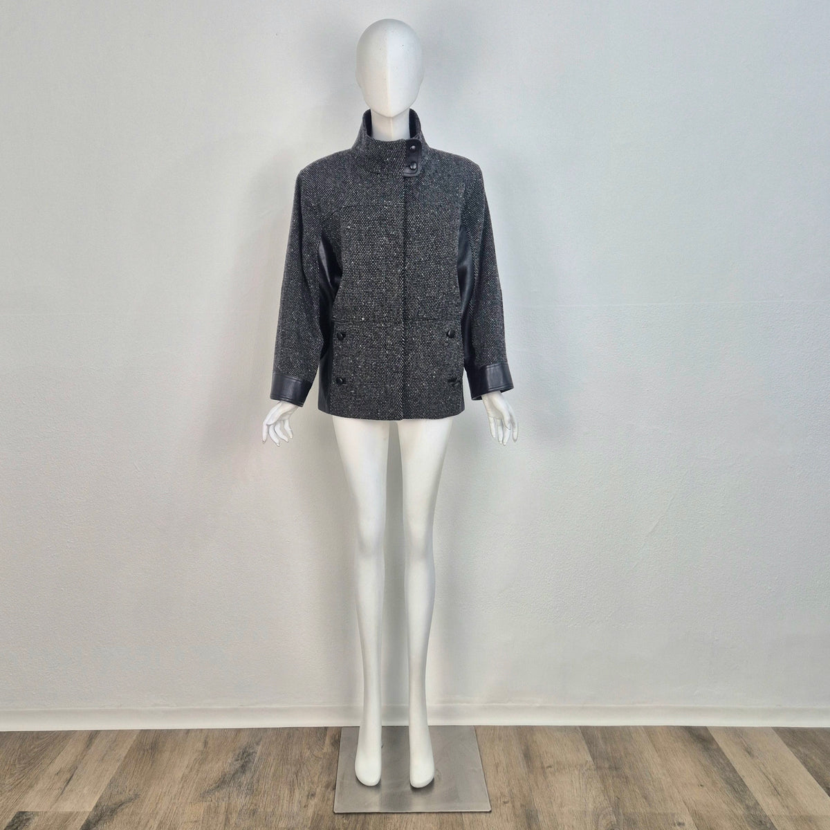 Alberta Ferretti | Giacca in lana e pelle