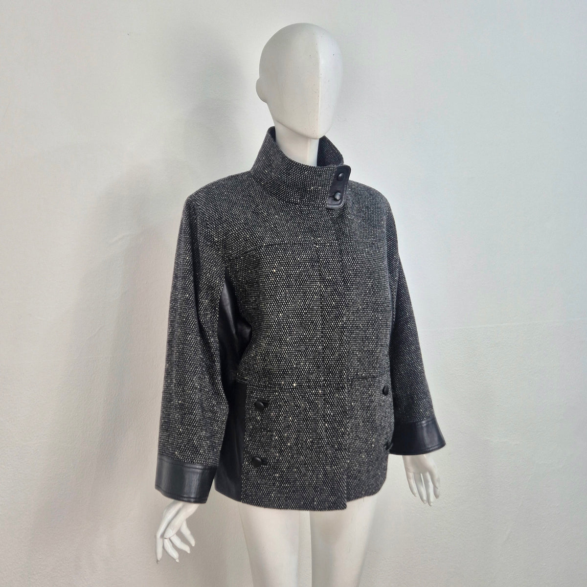 Alberta Ferretti | Giacca in lana e pelle