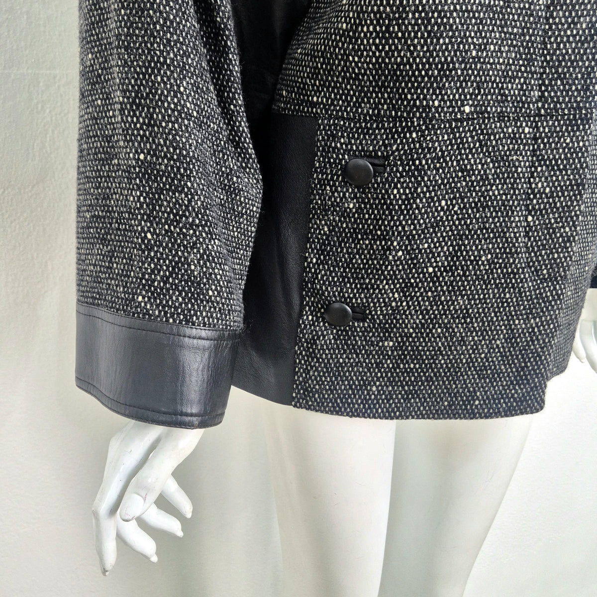 Alberta Ferretti | Giacca in lana e pelle