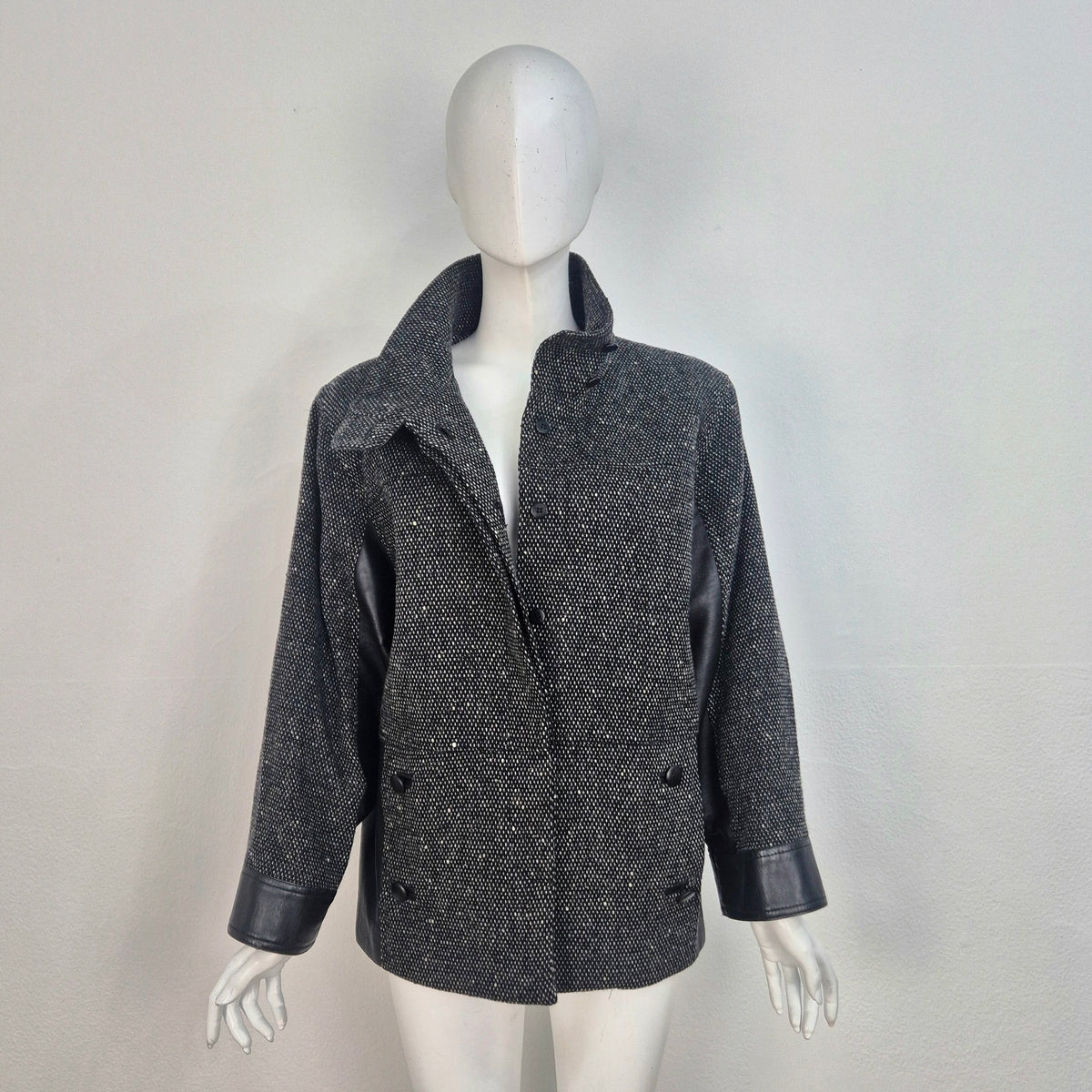 Alberta Ferretti | Giacca in lana e pelle