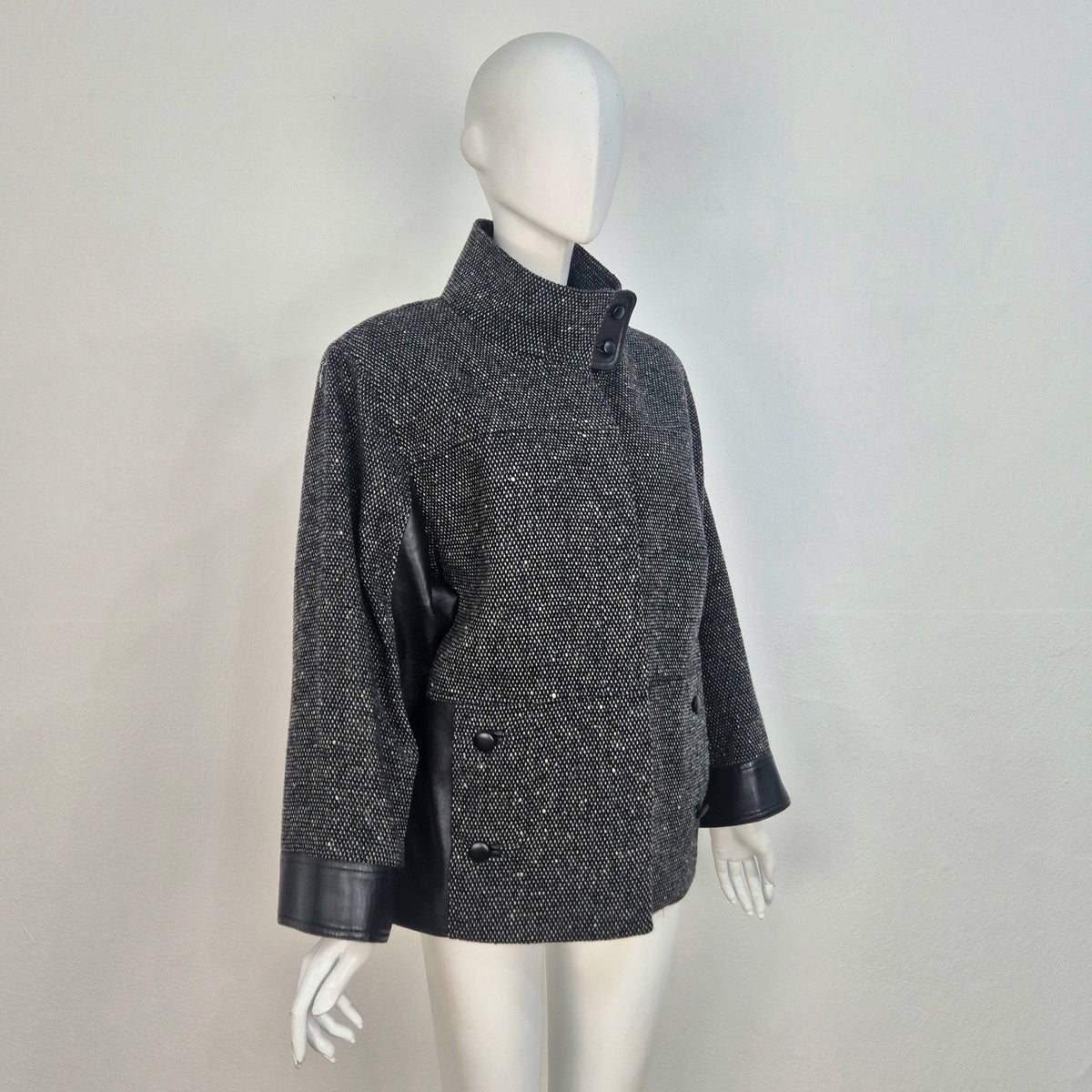 Alberta Ferretti | Giacca in lana e pelle