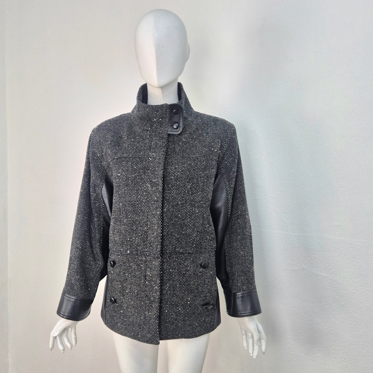 Alberta Ferretti | Giacca in lana e pelle
