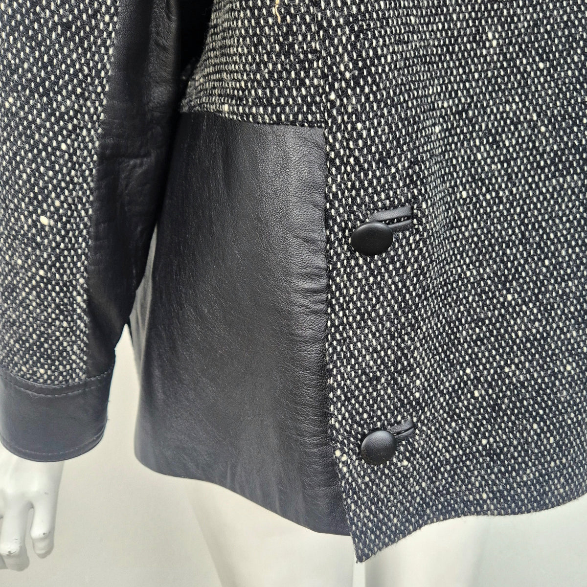 Alberta Ferretti | Giacca in lana e pelle