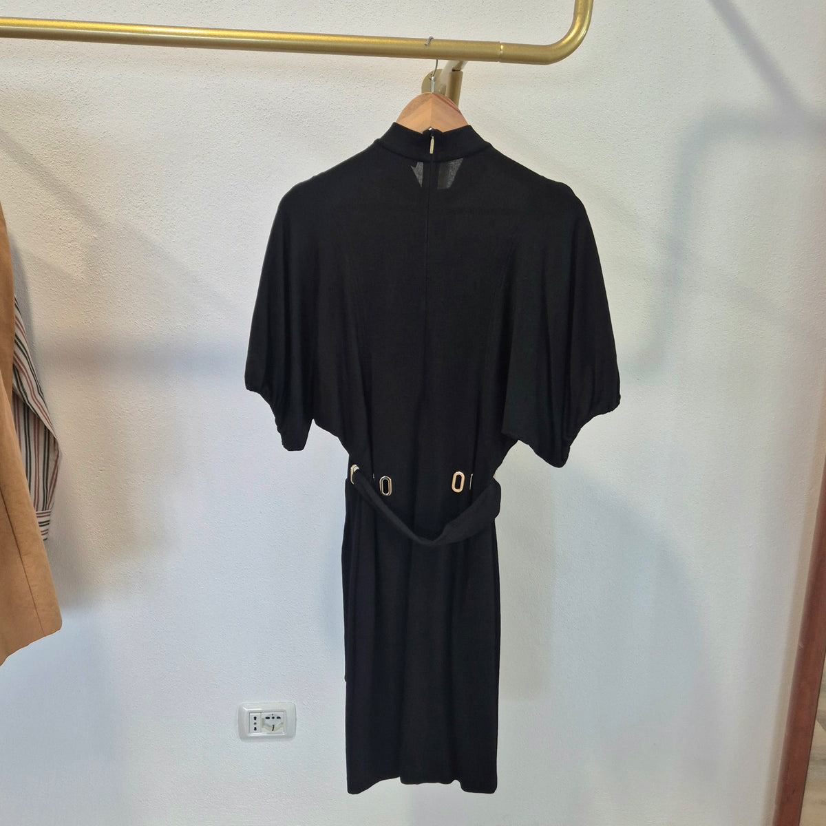 Roberto Cavalli | Abito nero con cintura