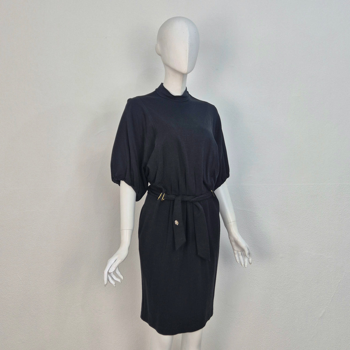 Roberto Cavalli | Abito nero con cintura