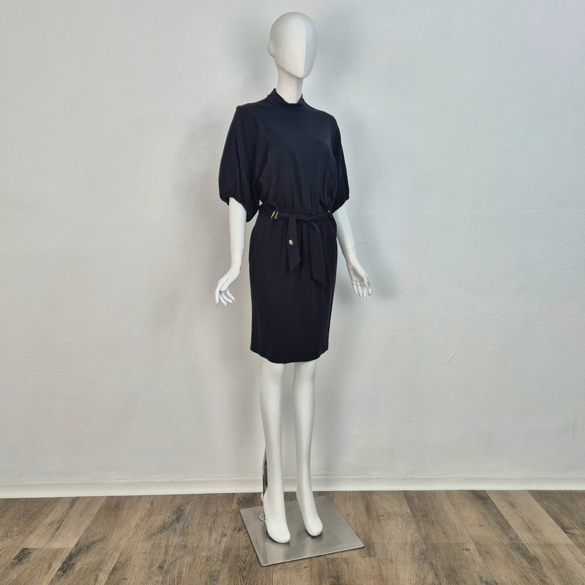 Roberto Cavalli | Abito nero con cintura