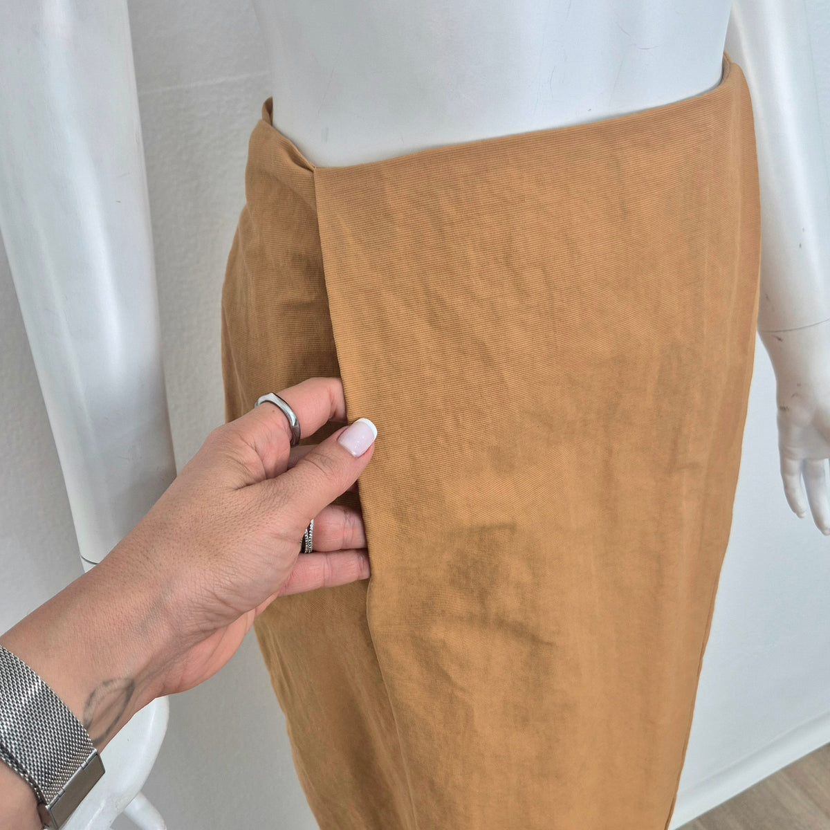 Sophia Nubes | Gonna longuette cammello (disponibile giacca coordinata)
