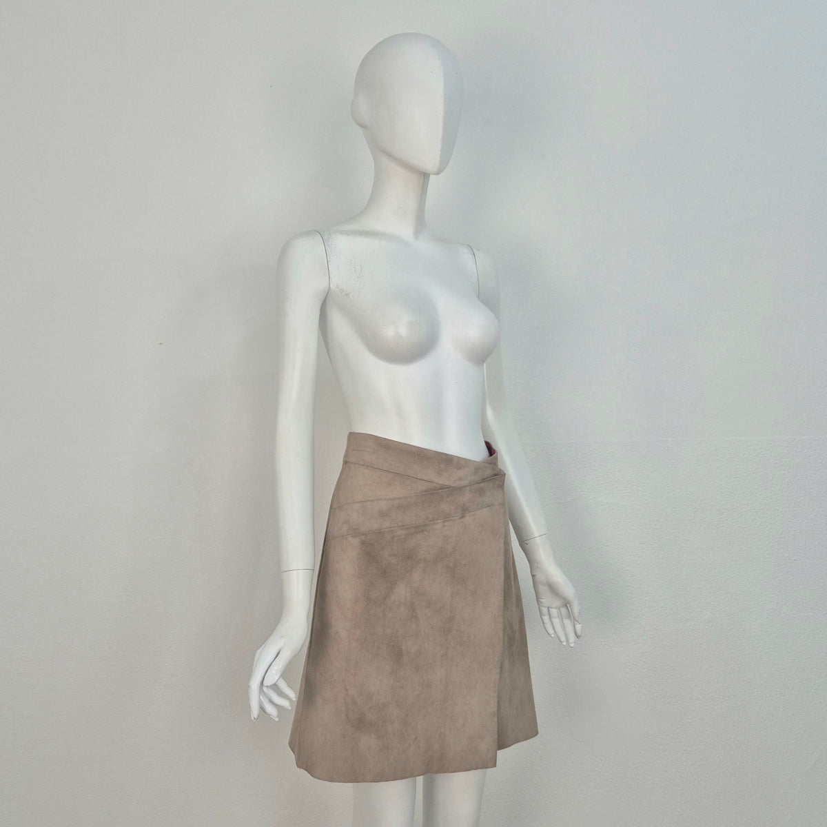 Jil Sander | Gonna double face pelle / suede