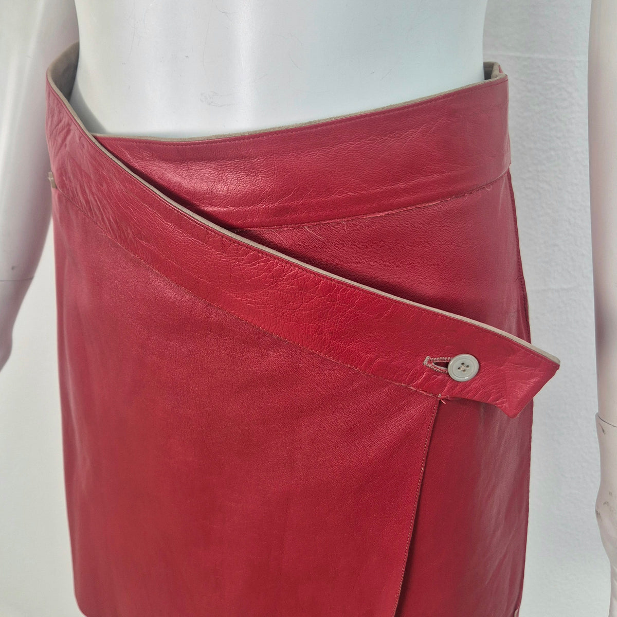 Jil Sander | Gonna double face pelle / suede