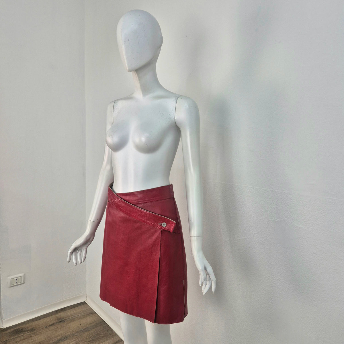 Jil Sander | Gonna double face pelle / suede
