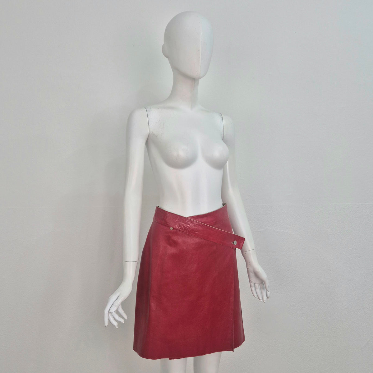 Jil Sander | Gonna double face pelle / suede