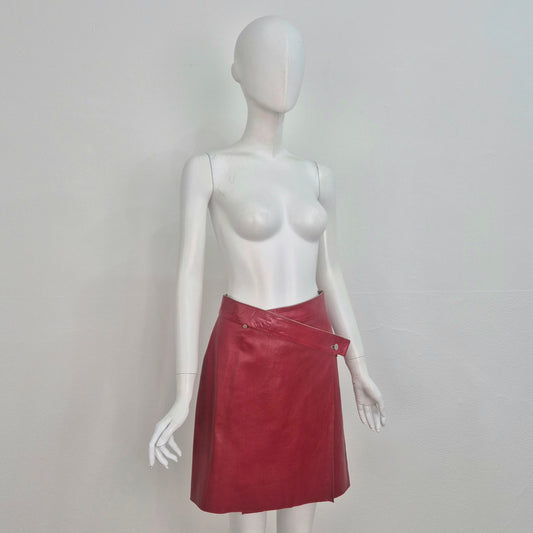 Jil Sander | Gonna double face pelle / suede