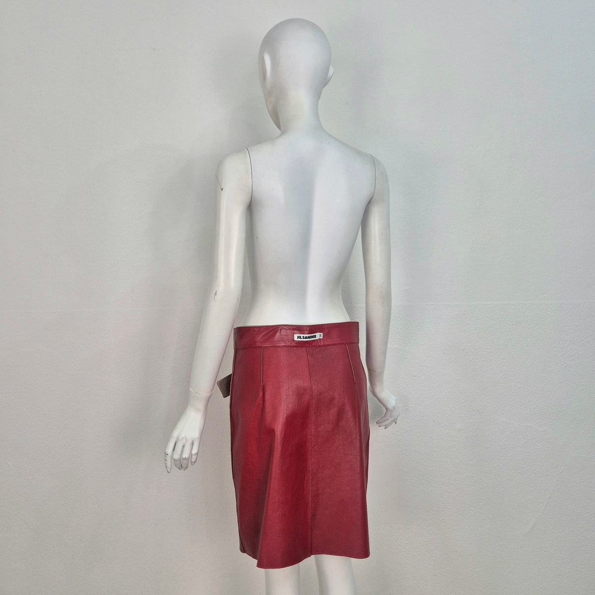Jil Sander | Gonna double face pelle / suede