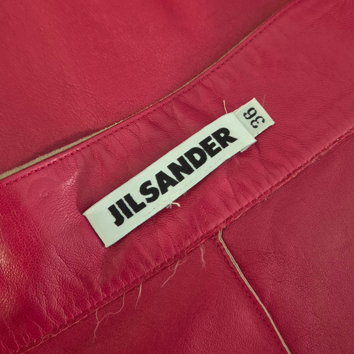 Jil Sander | Gonna double face pelle / suede