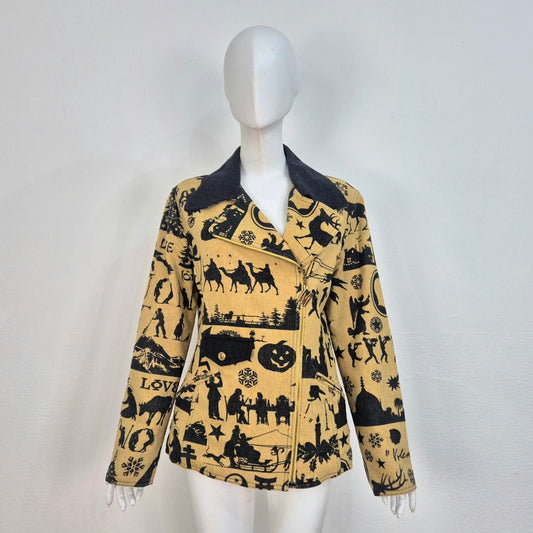 Moschino | Giacca con zip - disegni autunnali e invernali