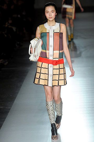 Prada | Abito fw 2011 Mondrian print