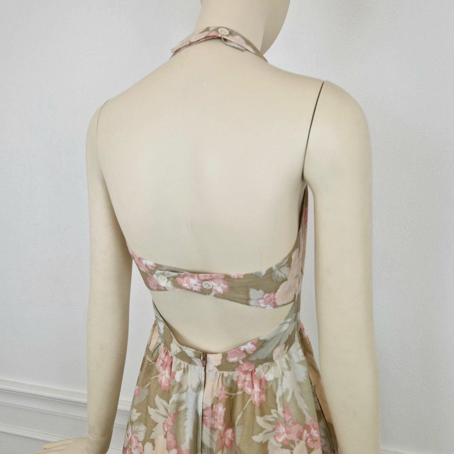 Abito vintage Cacharel beige fiori