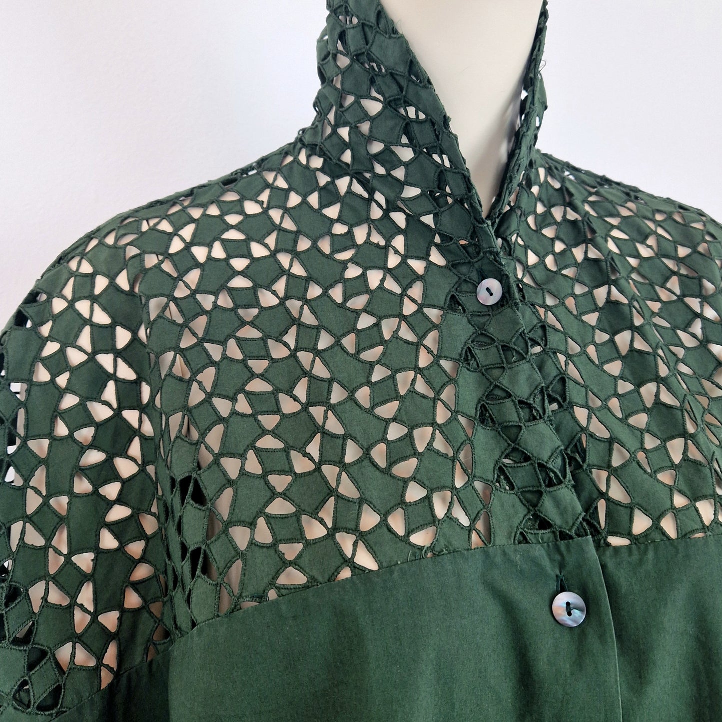 Camicia Romeo Gigli verde oversize