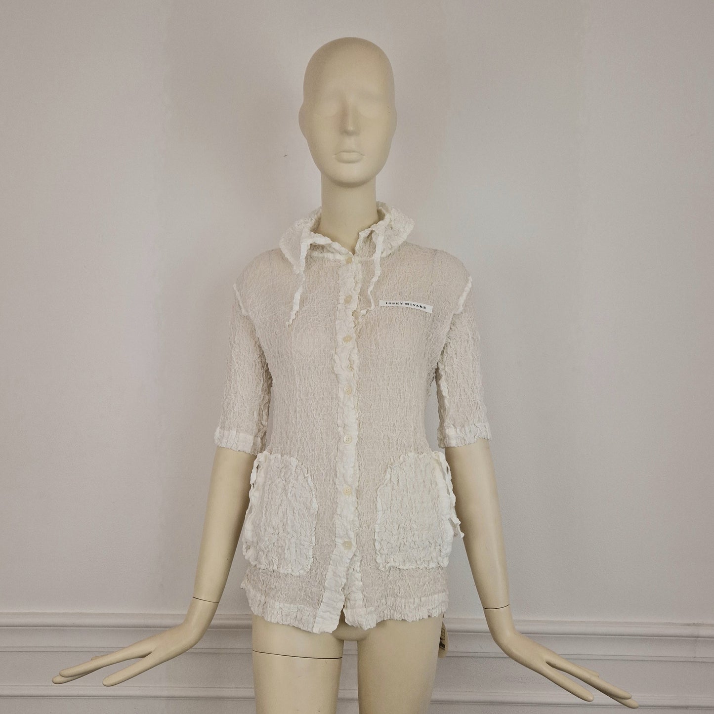 Camicia bianca Issey Miyake