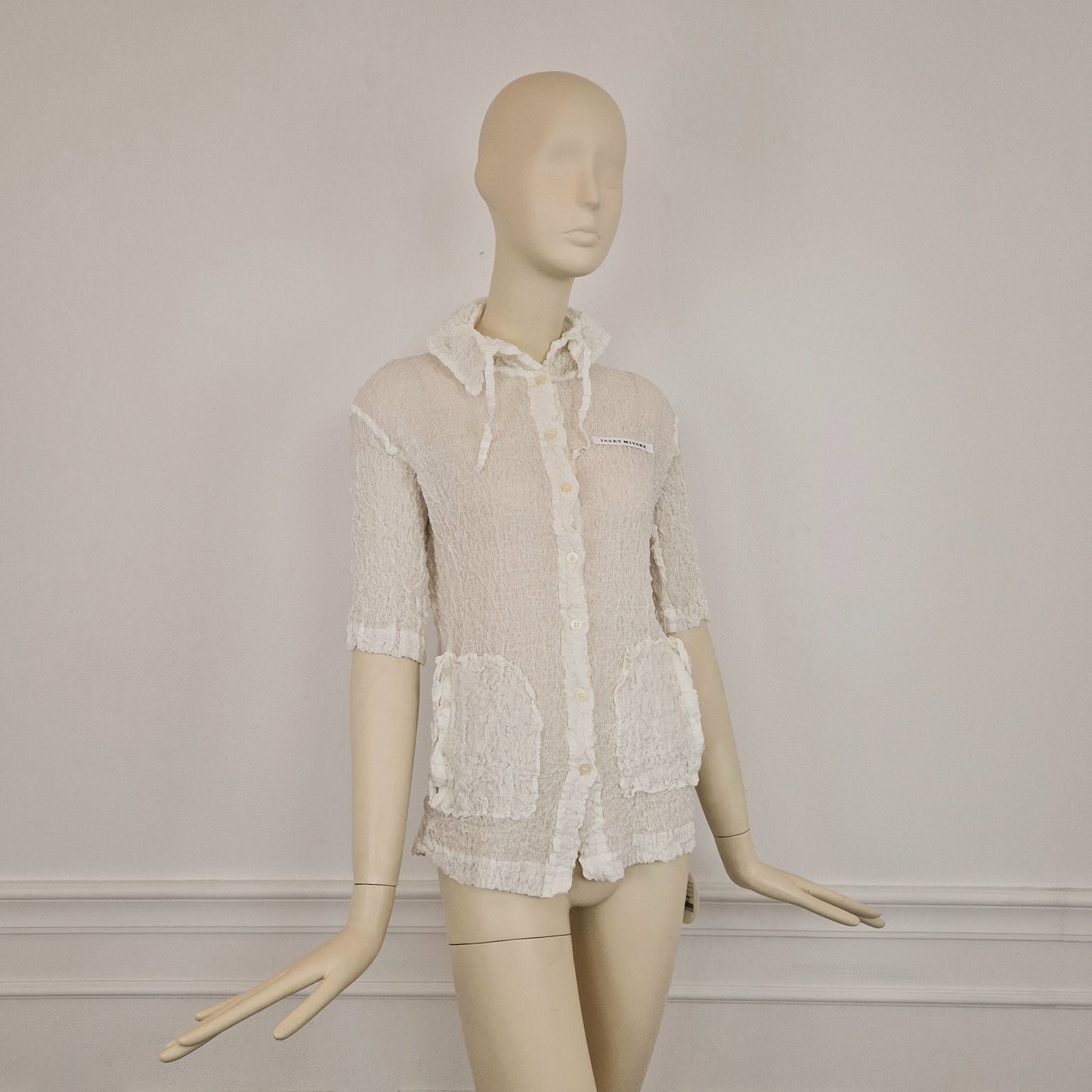 Camicia bianca Issey Miyake