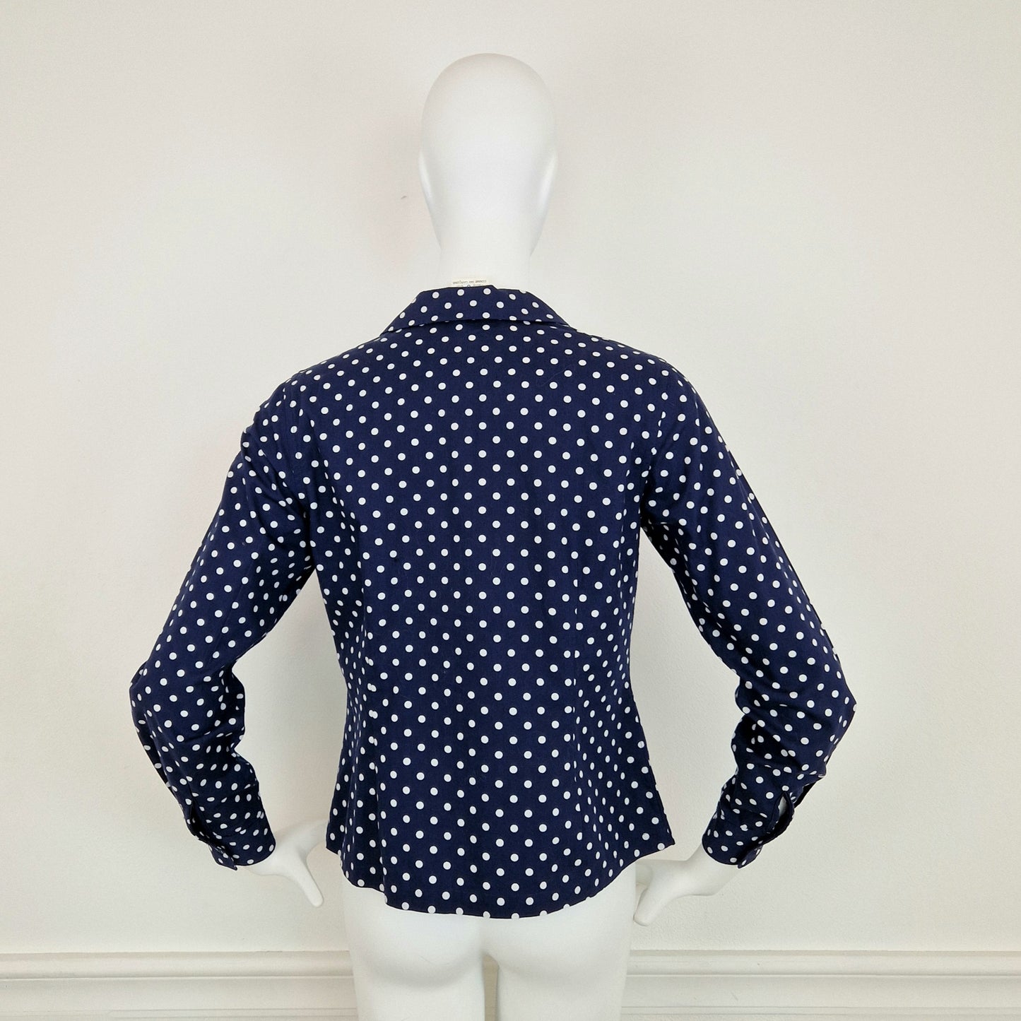 Camicia Comme Des Garçons blu pois bianchi