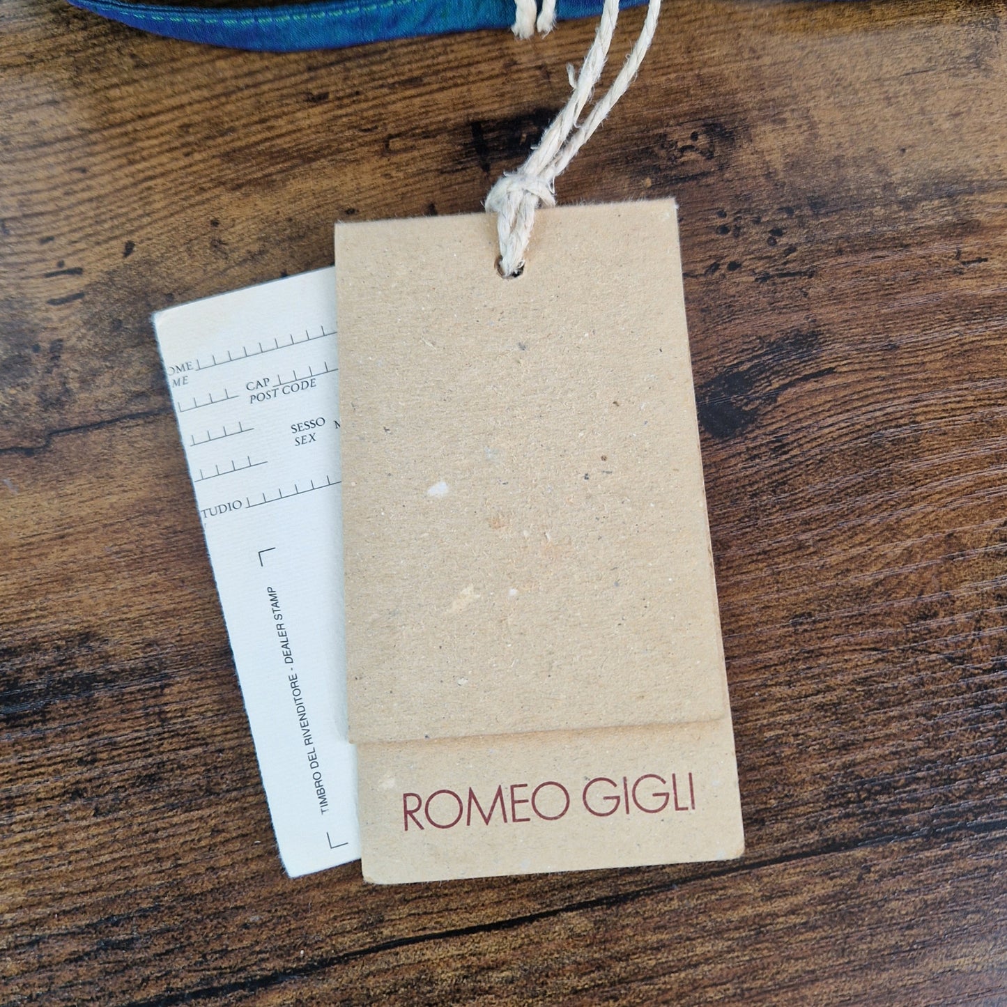 Borsetta vintage Romeo Gigli petrolio