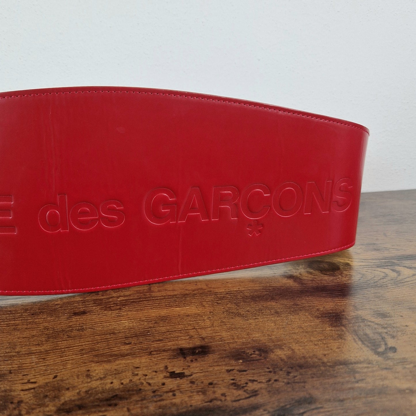 Cinturone maxi Comme des Garçons rosso