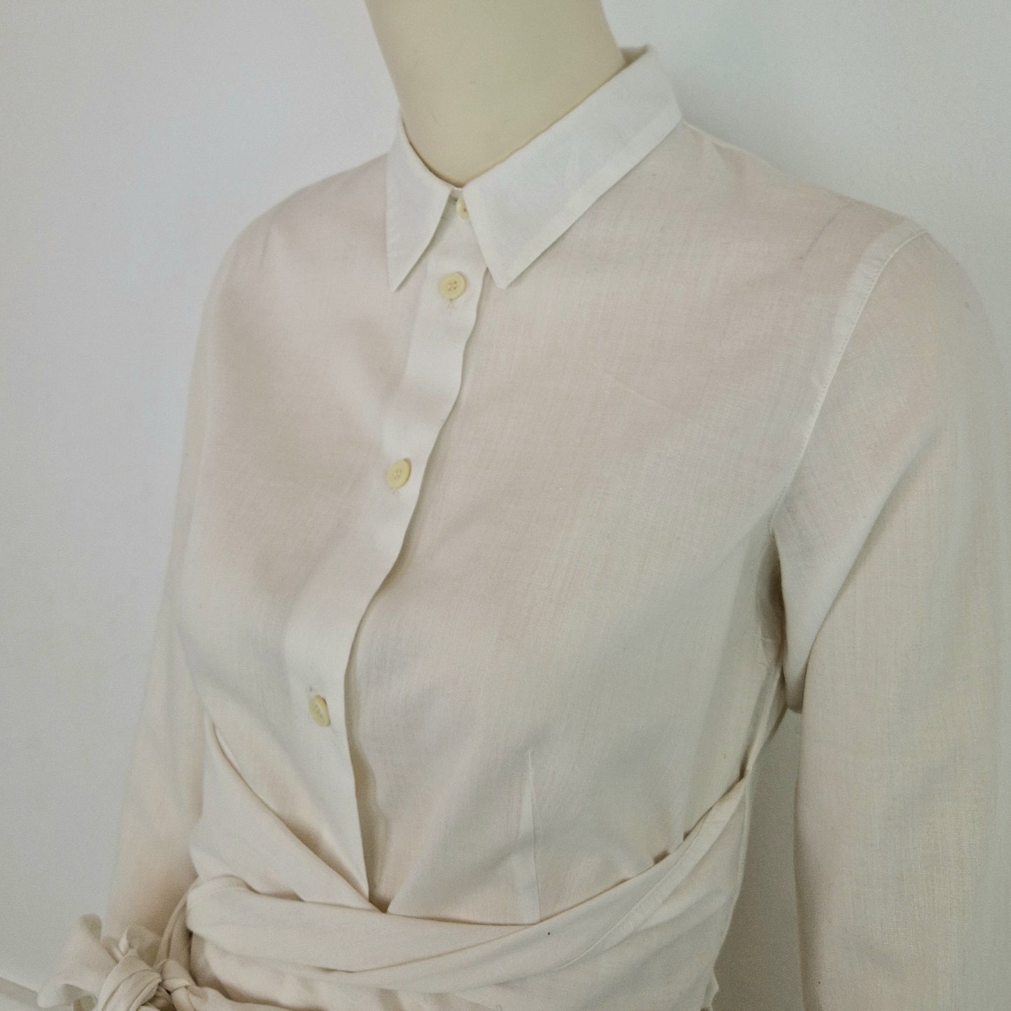 Camicia bianca Romeo Gigli maxi fiocco