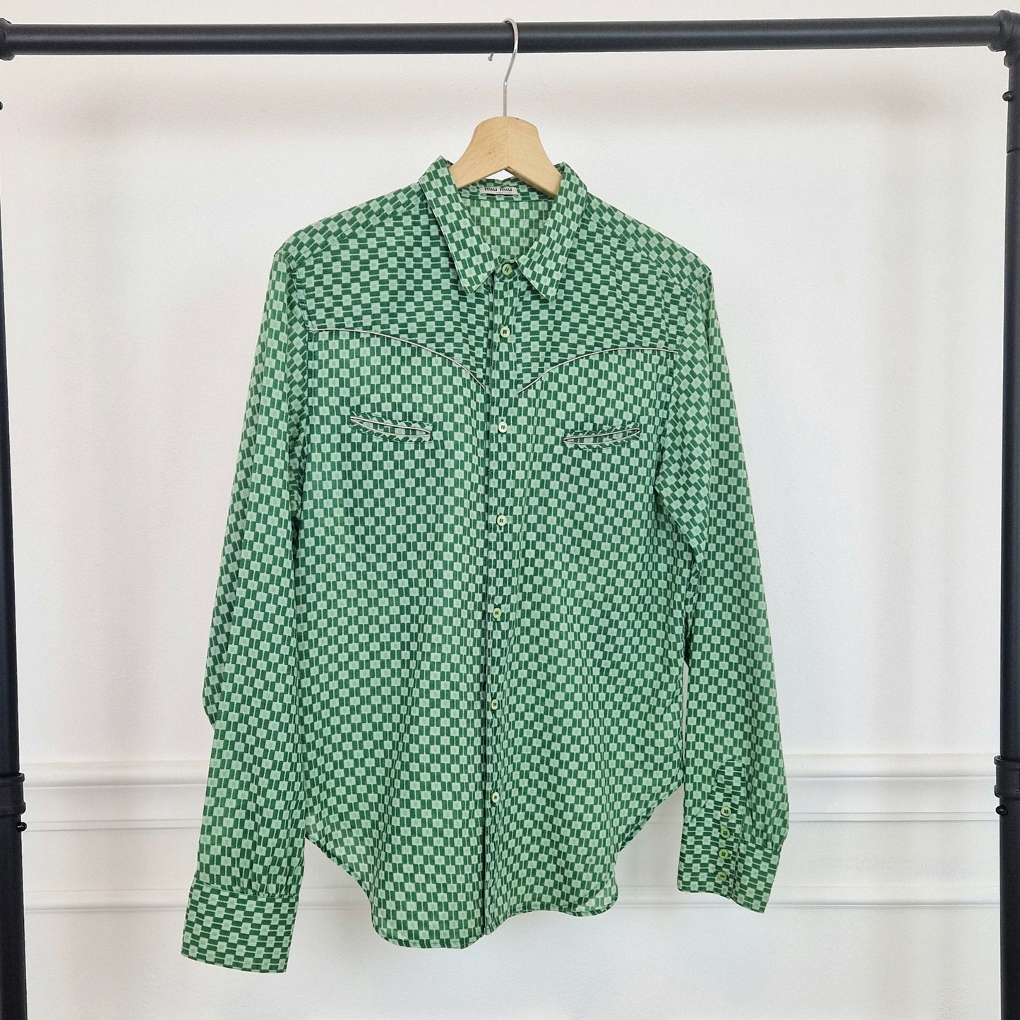 Camicia verde Miu Miu uomo