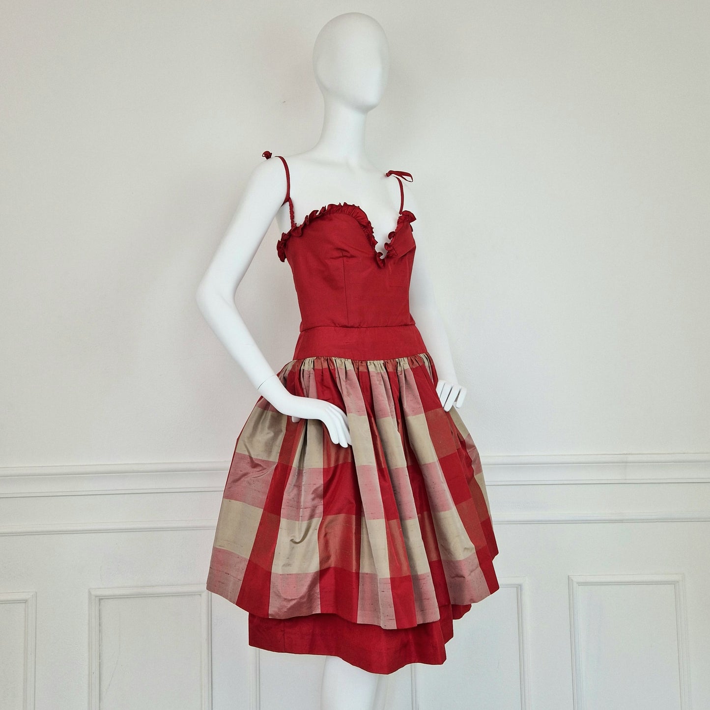 Abito Valentino boutique seta rosso