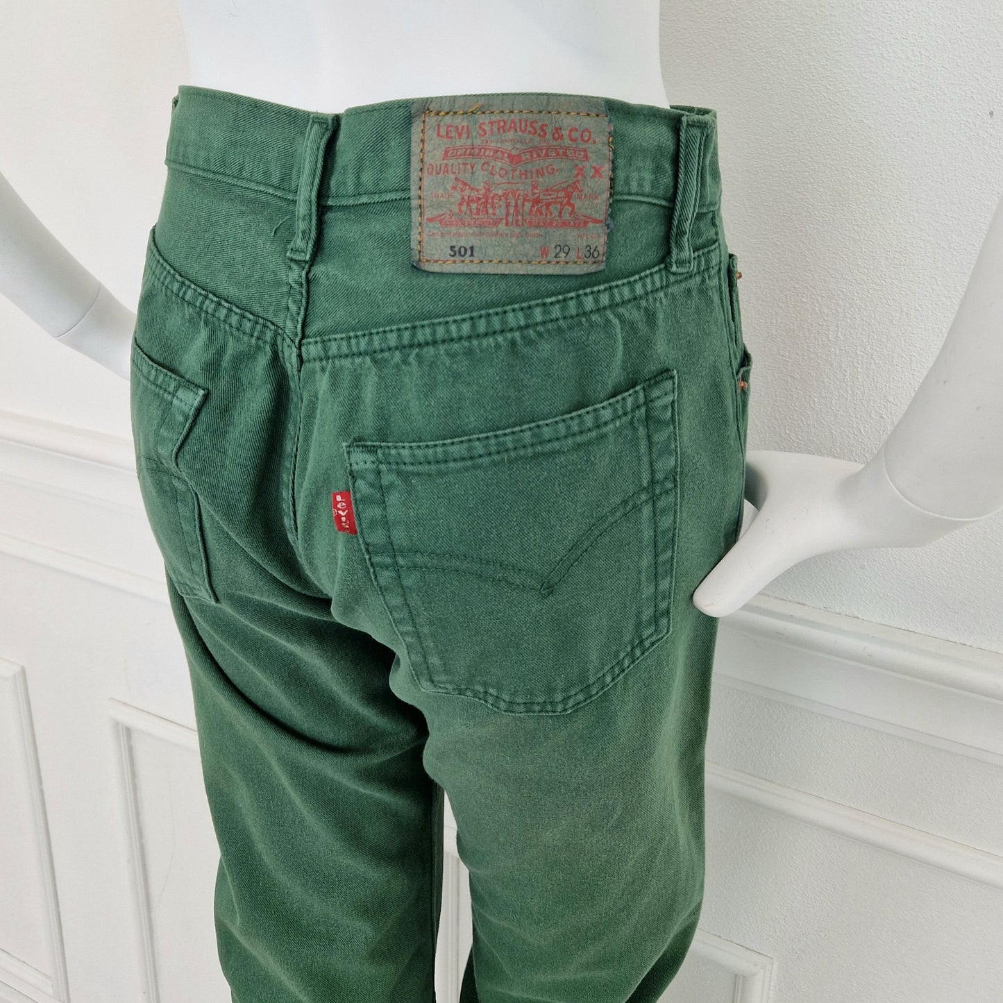 Jeans Levi's 501 vintage verdi