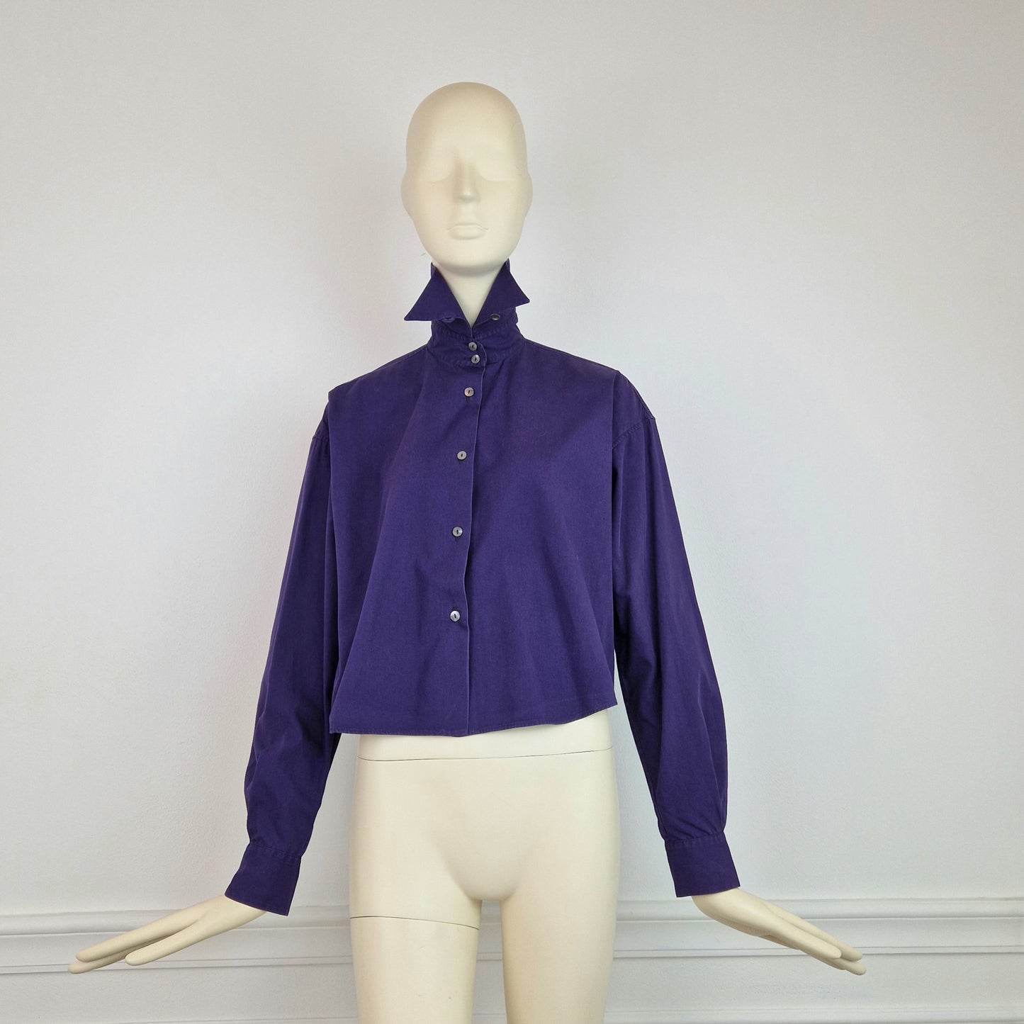 Camicia Romeo Gigli viola 1991