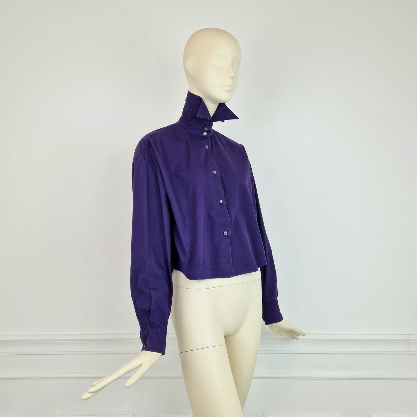 Camicia Romeo Gigli viola 1991